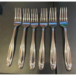 Oneida Alexandria Dinner‎ Forks Set of 6 Replacements 18/0 Stainless Steel